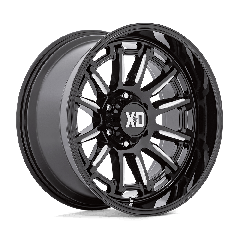 XD Series 20x10 XD865 Phoenix (5x127) ET-18 CB71.5 Gloss Black / Milled Edges