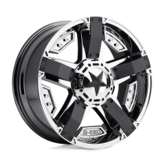 XD Series 20x9 XD811 Rockstar II (5x114.3/5x120.65) ET-12 CB72.56 PVD Chrome / Matte Black Inserts