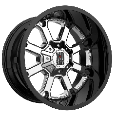 XD Series 20x10 XD825 Buck 25 (Custom PCD) ET-24 CB Chrome / Gloss Black Lip