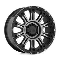 XD Series 17x9 XD829 Hoss II (6x139.7) ET+18 CB106.1 Satin Black / Machined Grey Tint
