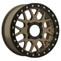 KMC Powersports 15x6 KS235 Grenade UTV Beadlock (4x137) ET+38 CB112.1 Satin Bronze